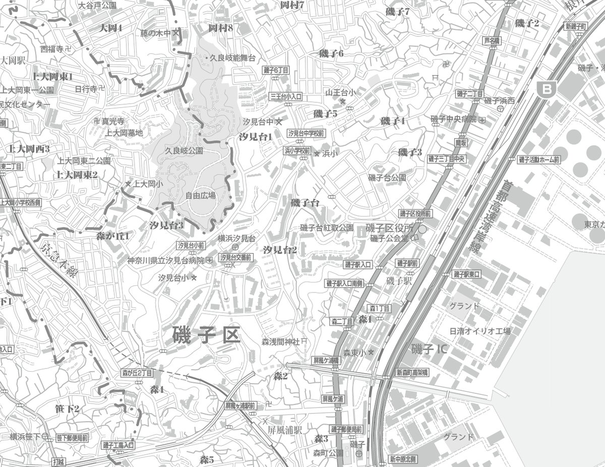 横浜市 磯子区 住宅地図 昭和60年版 横浜市 磯子区 住宅地図 昭和60