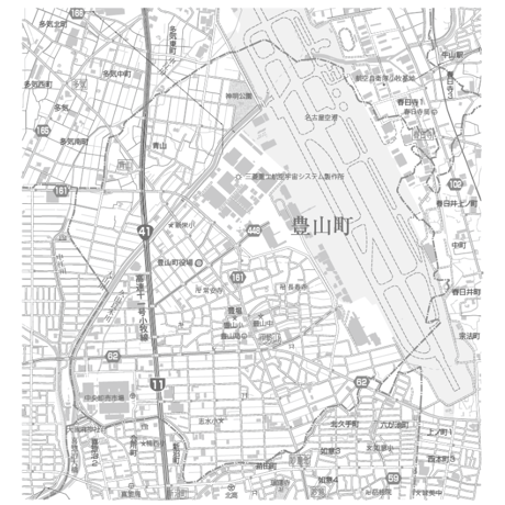 C 豊山町白図 1／25,000PDFタウンロード販売