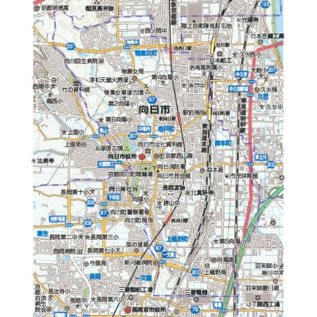 A京都府向日市　1／50,000地図タウンロード販売