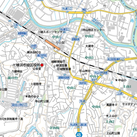 A横浜市緑区1/25000地図ダウンロード販売