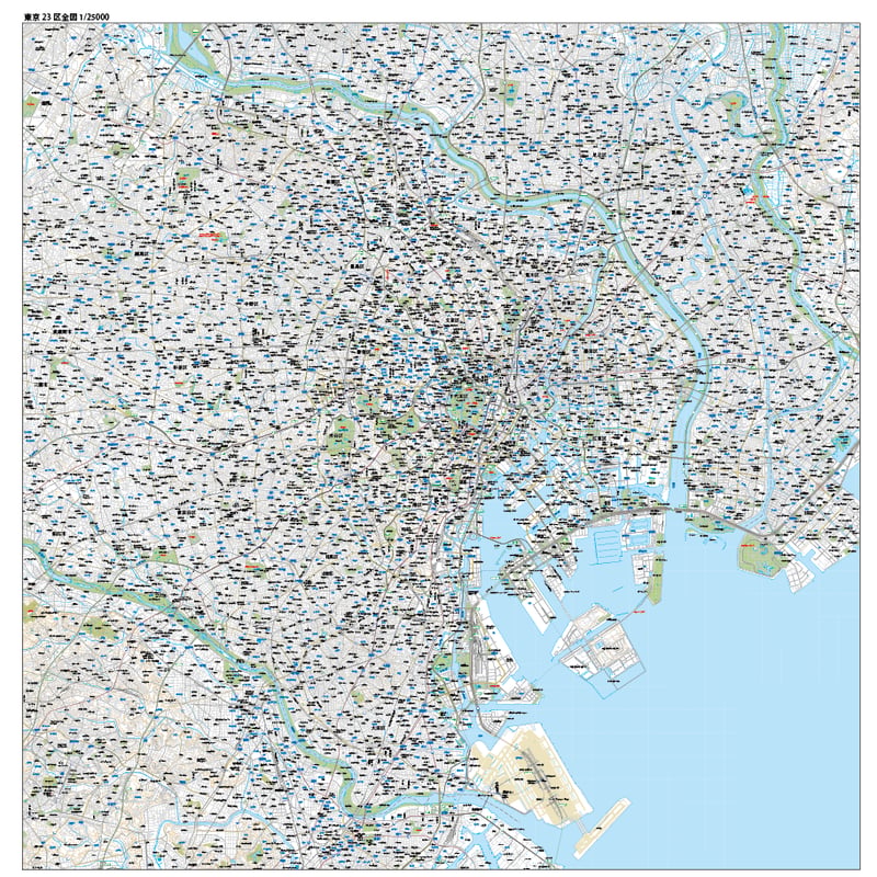 A東京23区全図1／25,000地図ダウンロード販売 | 地図素材