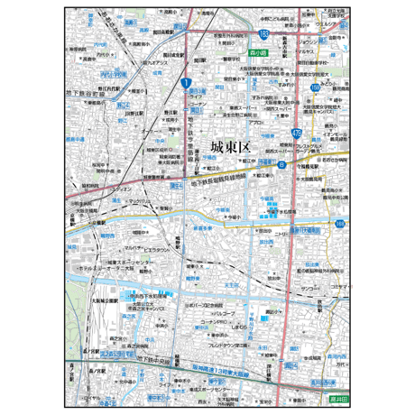 A大阪市城東区1／25,000地図タウンロード販売