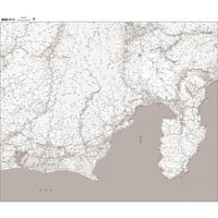 Cタイプ静岡県詳細1/200000白地図タウンロード販売