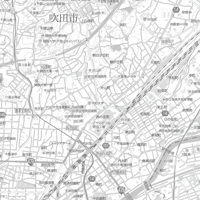 C吹田市白地図1／25,000PDFタウンロード販売