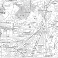 C京都区別左京区白地図1／25,000PDFタウンロード販売
