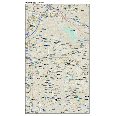 B横浜市瀬谷区1/25000地図タウンロード販売