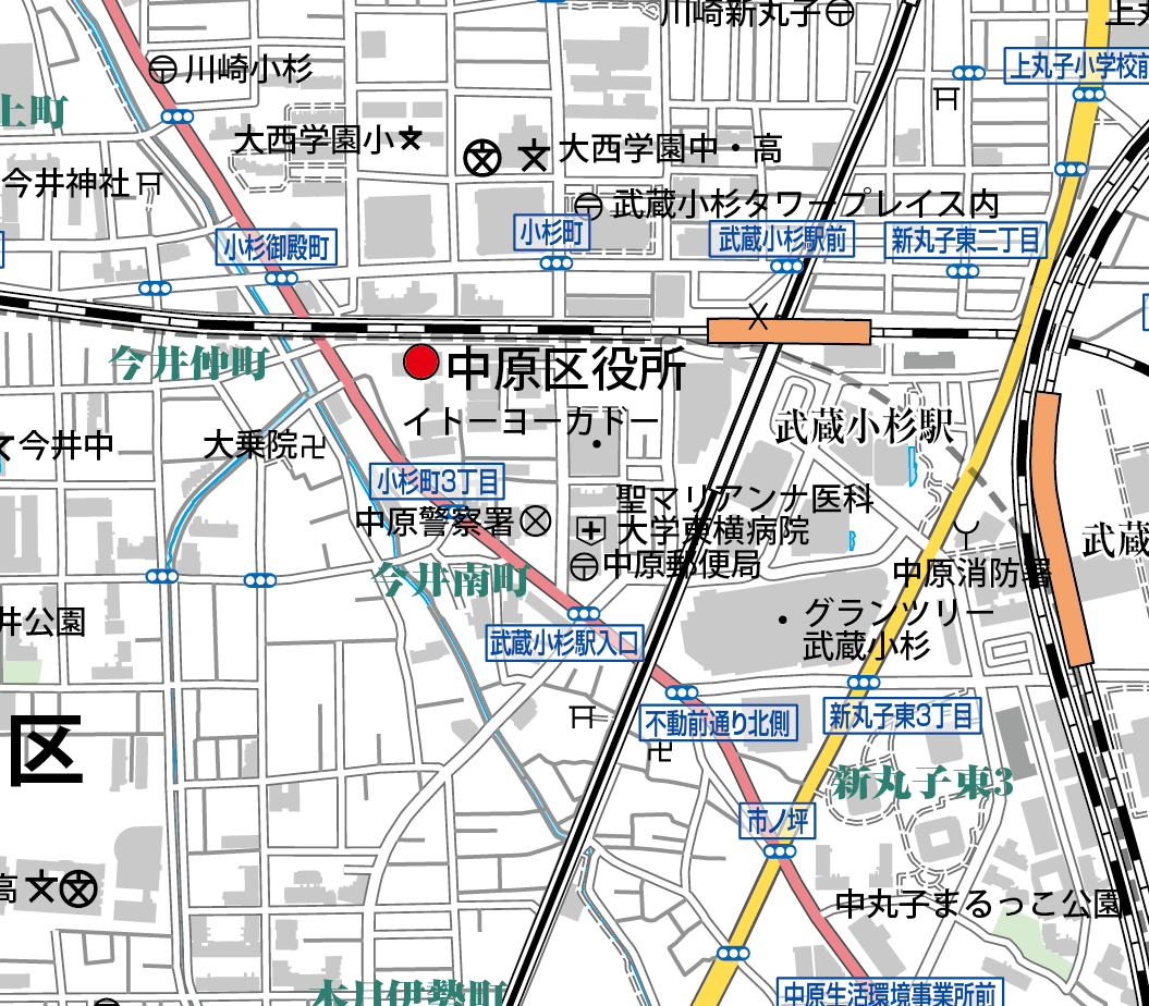 BLUEMAP 川崎市 中原区 住宅表示地図 BLUEMAP 川崎市 中原区 住宅表示地図 BLUEMAP 川崎市 中原区