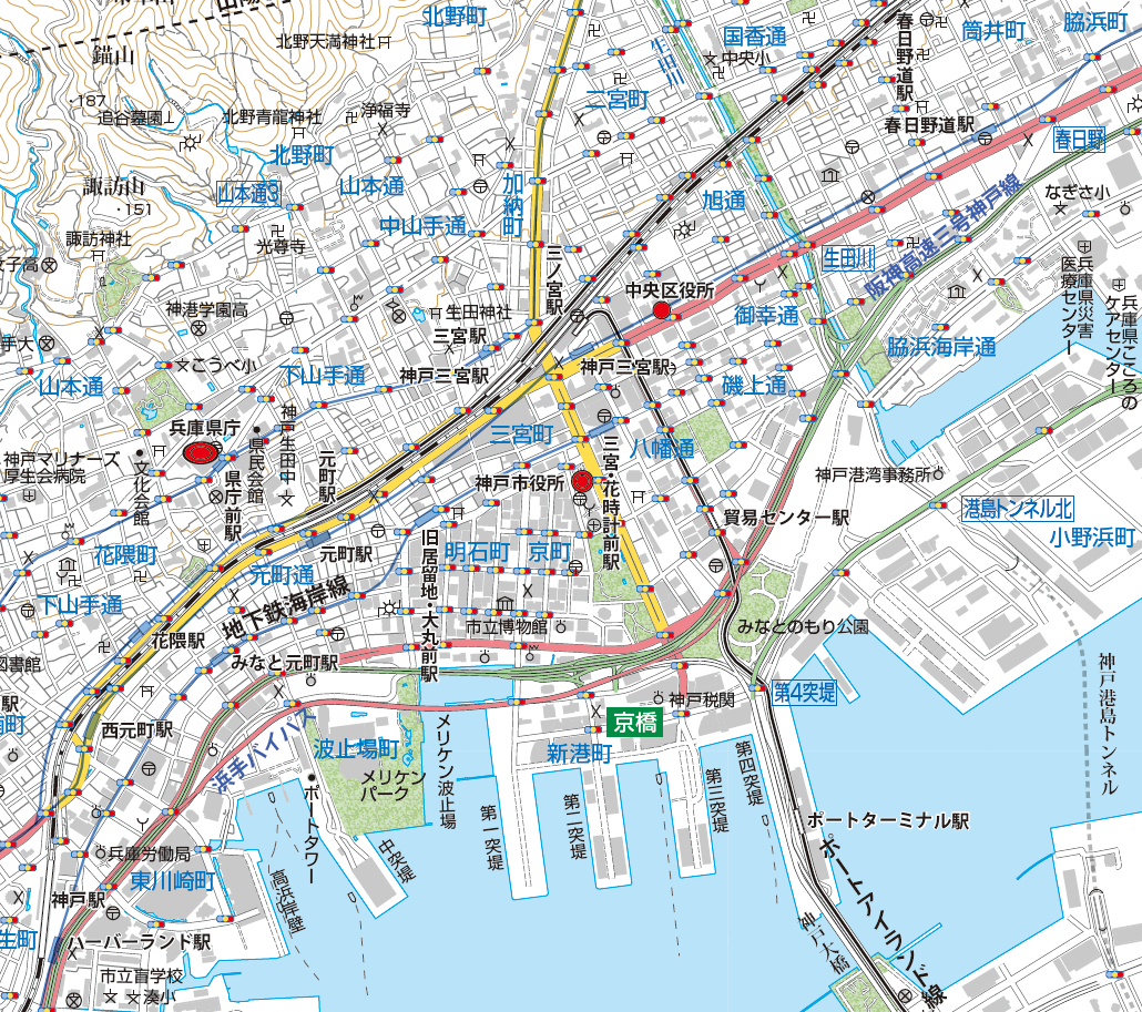 A神戸市全図 1／25,000PDF地図タウンロード販売 | 地図素材