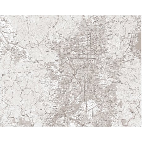 C京都市11区南部　1／50,000白地図タウンロード販売