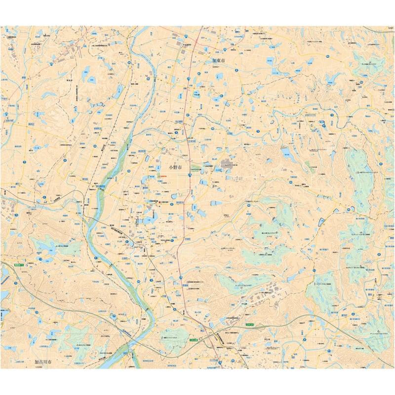 B小野市全図1/25000地図タウンロード販売 | 地図素材 B小野市全図1/25000地図タウンロード販売 | 地図素材