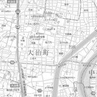 C大治町 白図1／25,000PDF地図タウンロード販売