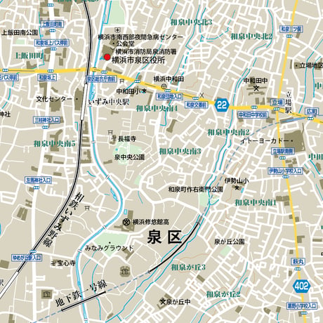 B横浜市泉区1/25000地図タウンロード販売