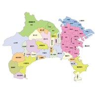 47都道府県行政区_神奈川県無料地図