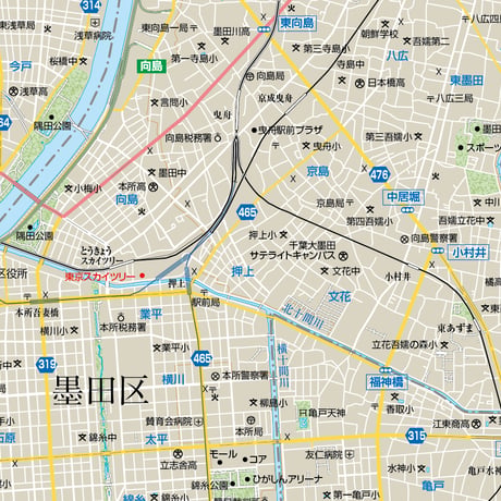 B東京都墨田区1/25000ダウンロード販売