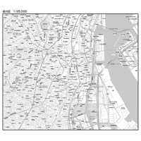 C東京品川区1/25000白地図ダウンロード販売