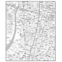 C大阪市西成区1／25,000白地図タウンロード販売