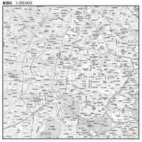 C東京都新宿区1/25000白地図ダウンロード販売