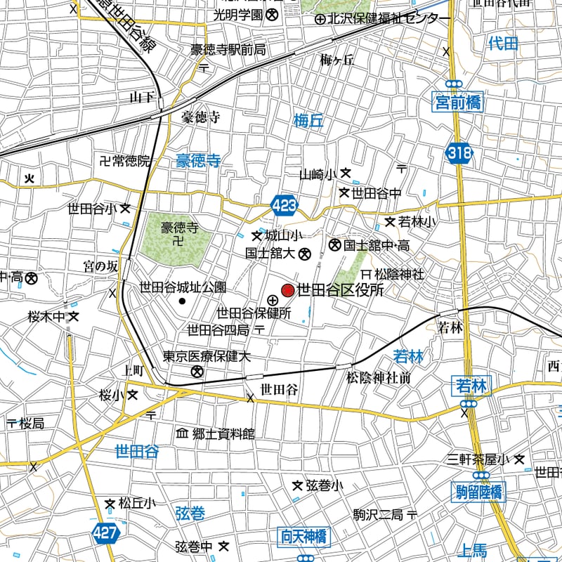 A東京都世田谷区1/25000地図ダウンロード販売 | 地図素材