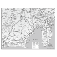 県別マップ　C静岡県白地図ダウンロード販売