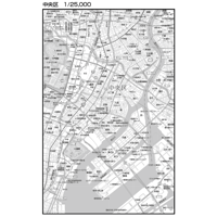 C東京中央区1/25000白地図ダウンロード販売