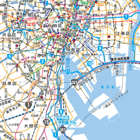 東京都地下鉄路線マップ