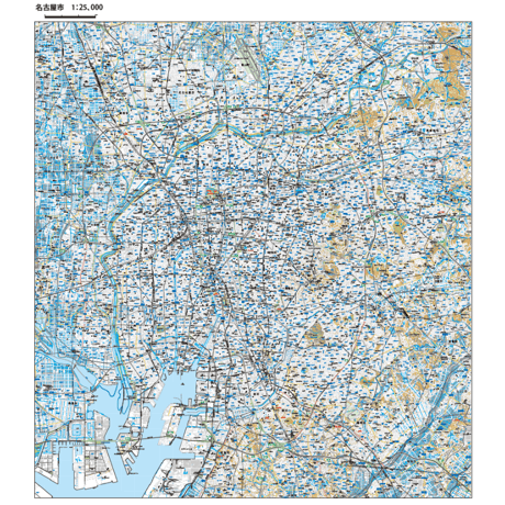 B名古屋市全図 1／25,000PDFタウンロード販売