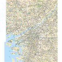 大阪市地図 A大阪24区全図 1／50,000地図タウンロード販売 | 地図素材