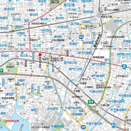 A西宮市全図1/25000PDF地図タウンロード販売