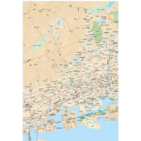 B芦屋市全図1/25000地図タウンロード販売