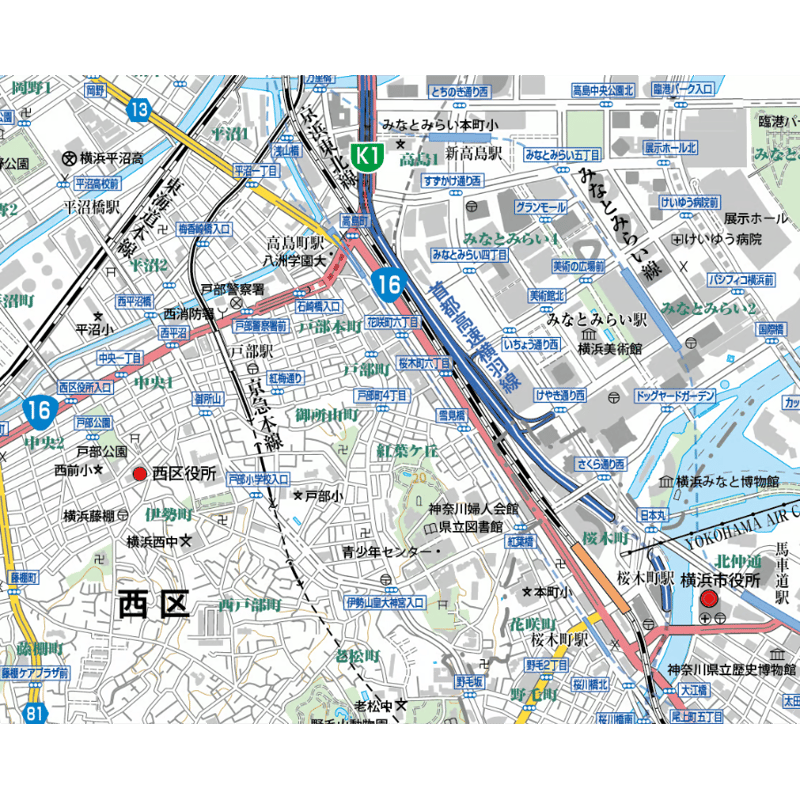 横浜市都筑区〔Ａ４〕 ［小型］ ２０１８０８ 横浜市都筑区〔A4〕 ［小型］ 201808