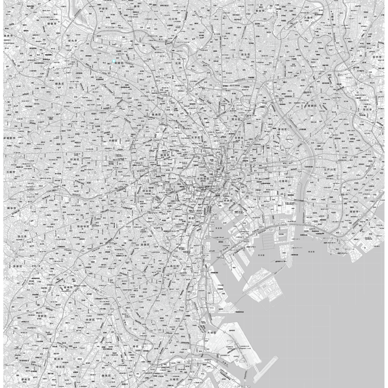 C東京23区全図 1／50,000白地図タウンロード販売 | 地図素材