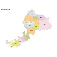 47都道府県行政区_福井県無料地図