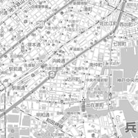 C神戸市兵庫区白地図1/25000PDFタウンロード販売