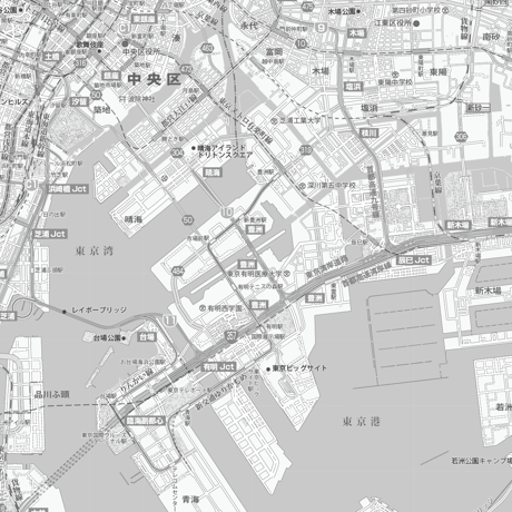 C東京23区全図　1／50,000白地図タウンロード販売
