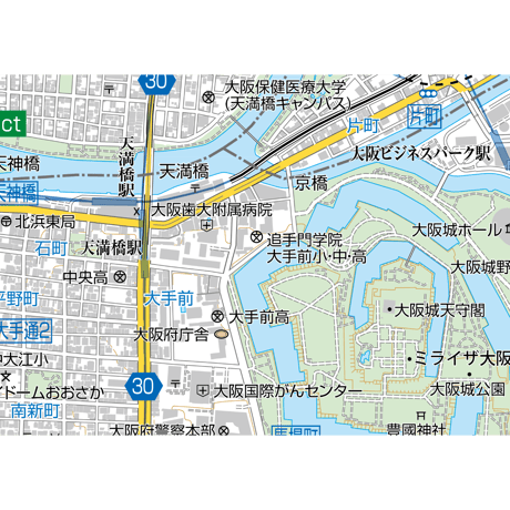 A大阪市中央区1／25,000地図タウンロード販売
