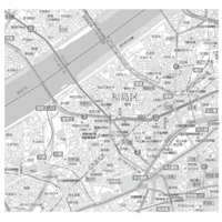 C大阪市福島区1／25,000白地図タウンロード販売