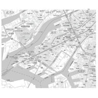 C大阪市港区1／25,000白地図タウンロード販売