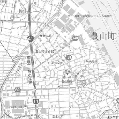 C豊明市白図 1／25,000PDFタウンロード販売