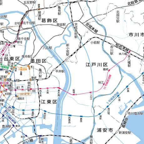 東京都地下鉄路線マップ