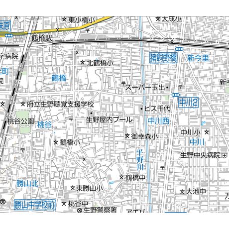 A大阪市生野区1／25,000地図タウンロード販売