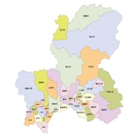 47都道府県行政区_岐阜県無料地図