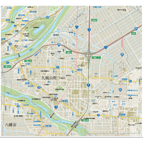 B久御山町1／25,000PDF地図タウンロード販売