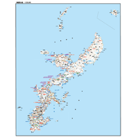 Aタイプ沖縄県本島詳細地図1/200000タウンロード販売
