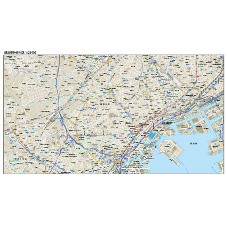 B横浜市神奈川区1/25000地図タウンロード販売