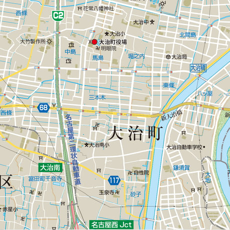 B大治町 1／25,000PDF地図タウンロード販売