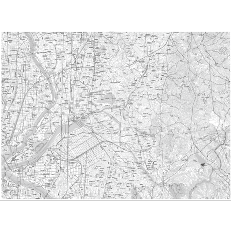 C京都区別伏見区白地図1／25,000PDFタウンロード販売