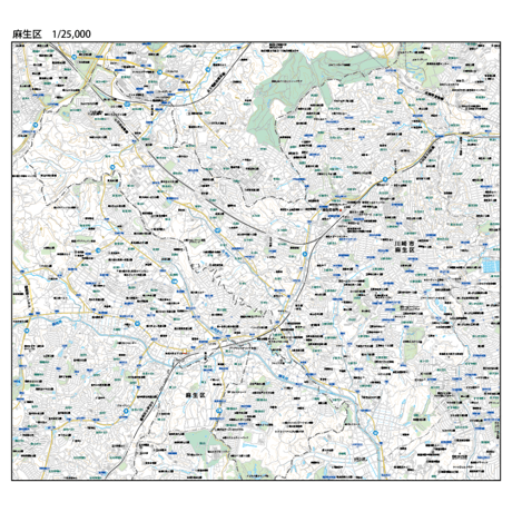 BLUEMAP 川崎市 中原区 住宅表示地図 A川崎市中原区1/25000地図