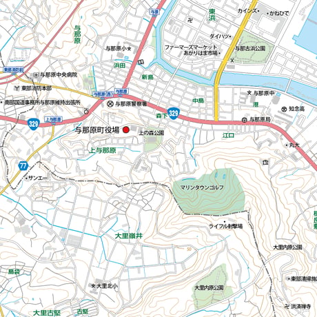A与那原町1/20000地図ダウンロード販売