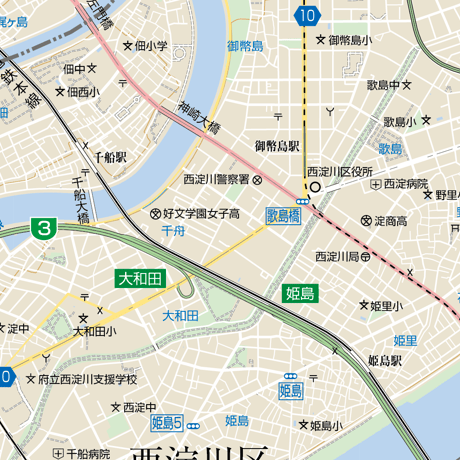 B大阪市西淀川区1／25,000地図タウンロード販売