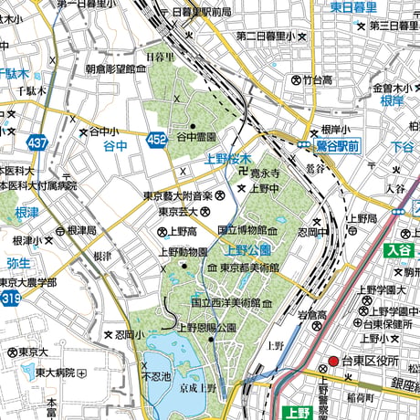 A東京都台東区1/25000地図ダウンロード販売